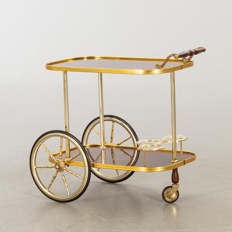 A SERVING TROLLEY SECOND HALF OF 20TH CENTURY.