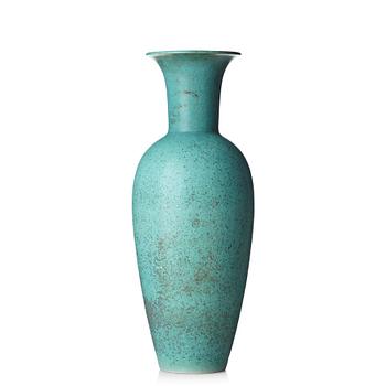 88. Gunnar Nylund, a mid 20th century bird's egg glazed stoneware floor vase, Rörstrand, Sweden.