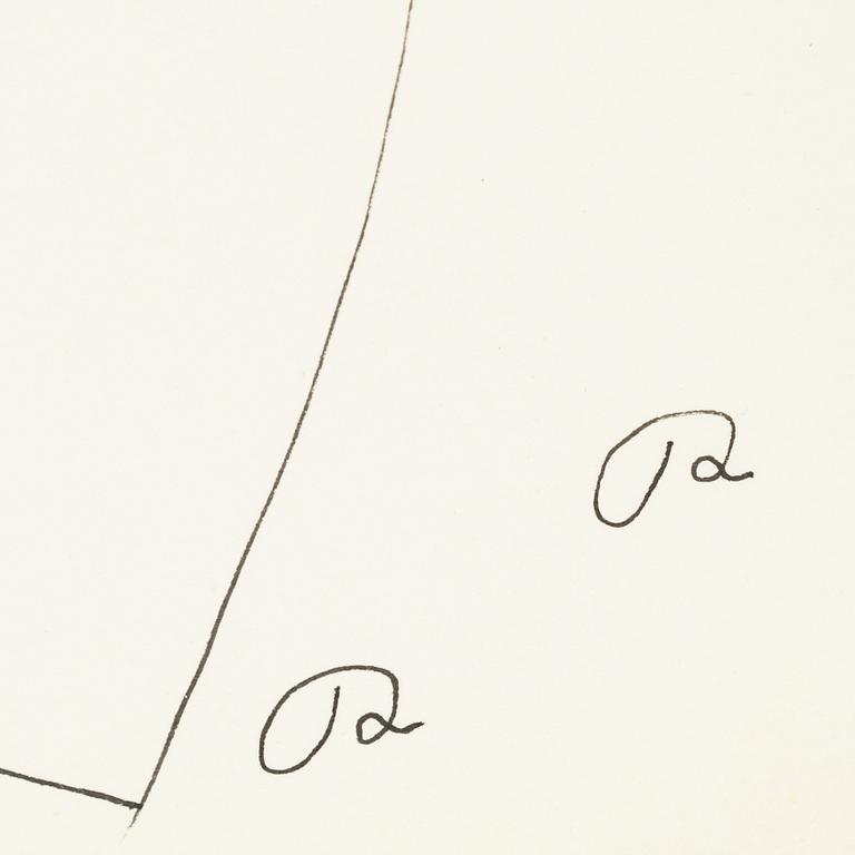 Roger Risberg, indian ink drawing, signed Executed in 2008.