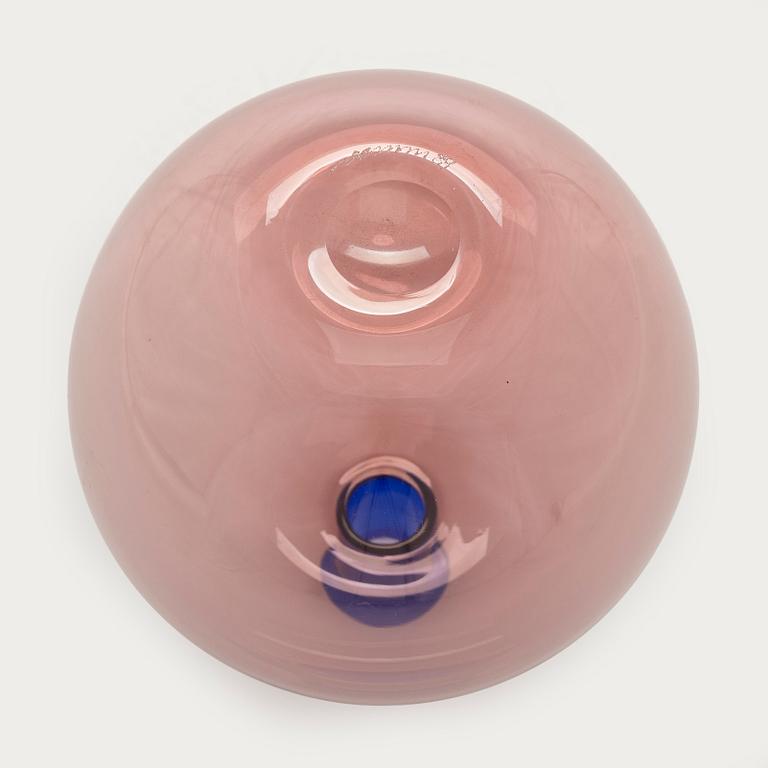 A Venini glass bottle, signed Venini 89.