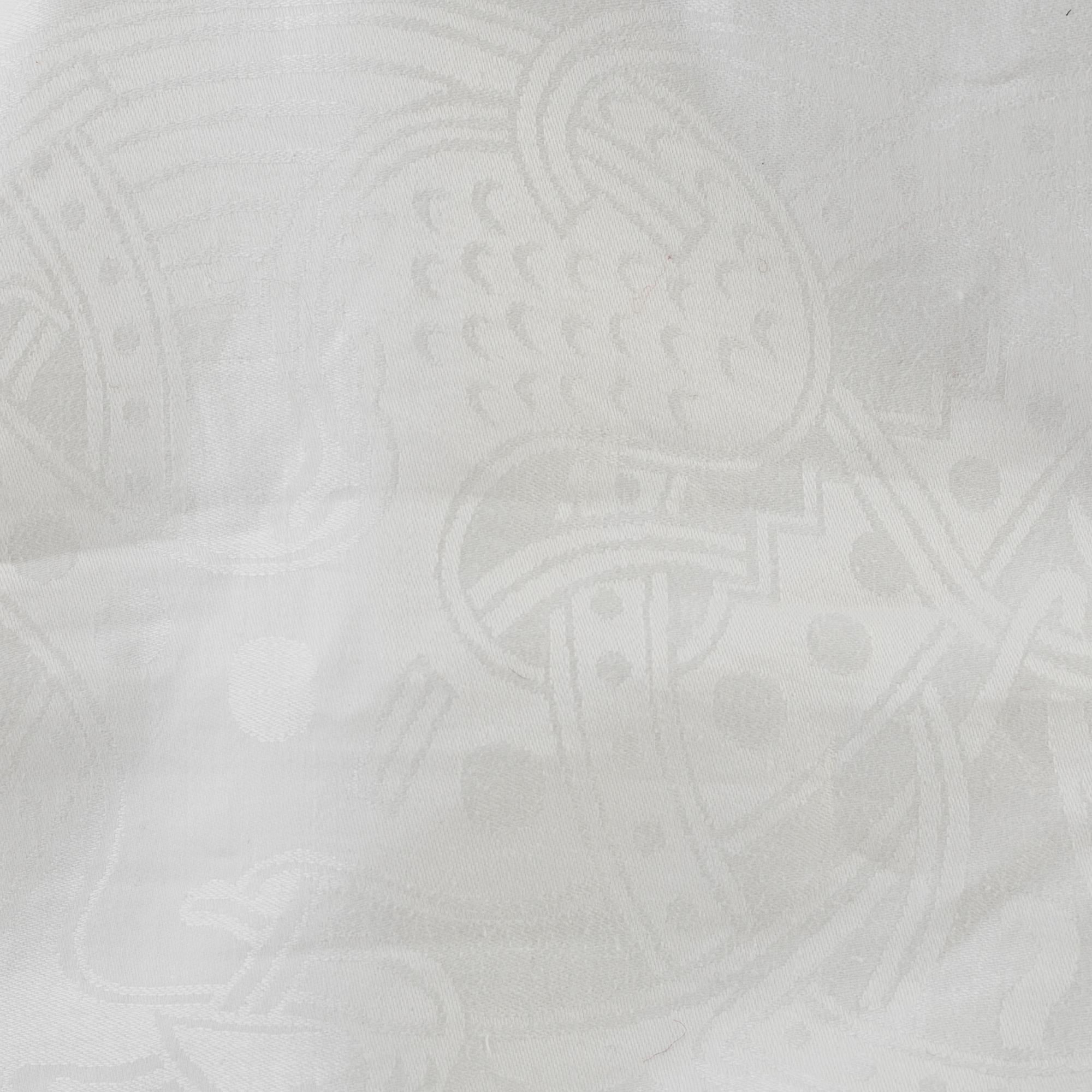 SIGNE SOHLMAN, after, 3 tabelcloths,  Linen damask. Early 20th century.