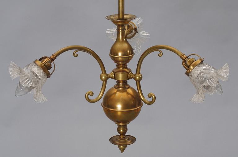 TAKKRONA, mässing, sent 1800-tal.