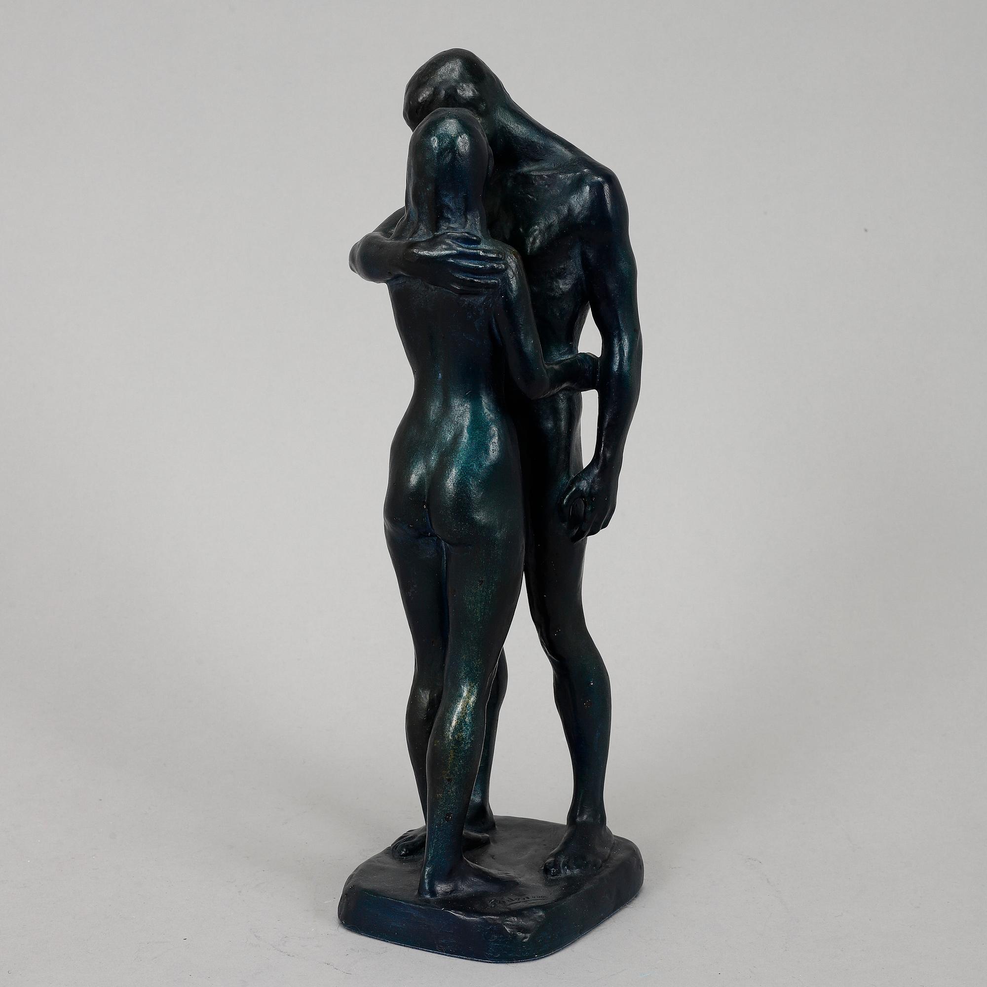 Gudmar Olovson, sculpture, plaster, signed.