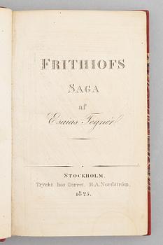 First edition of Frithiof’s saga.