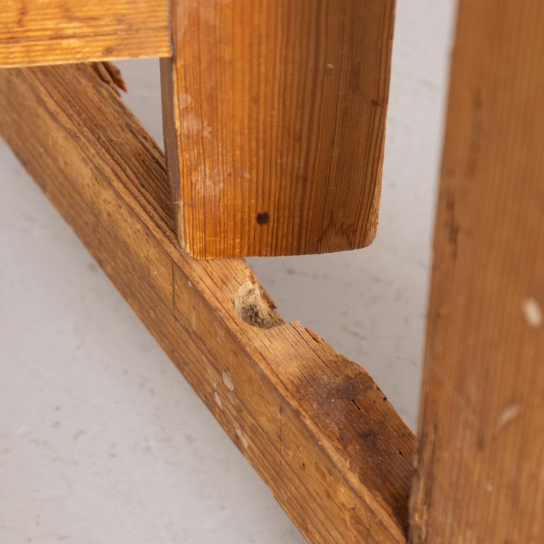 A 19th century gate-leg table.