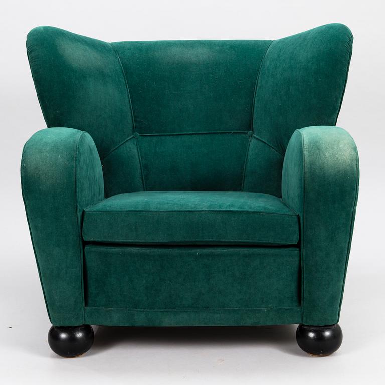 MÄRTA BLOMSTEDT, nojatuoli, Aulanko-malli. Suunniteltu 1939.