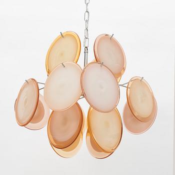 Gino Vistosi, taklampa, Murano, Italien.