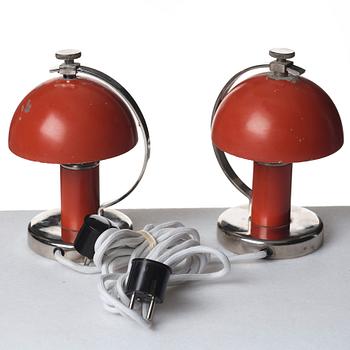 Erik Tidstrand, a pair of table lamps for Nordiska Kompaniet, Sweden 1930's.