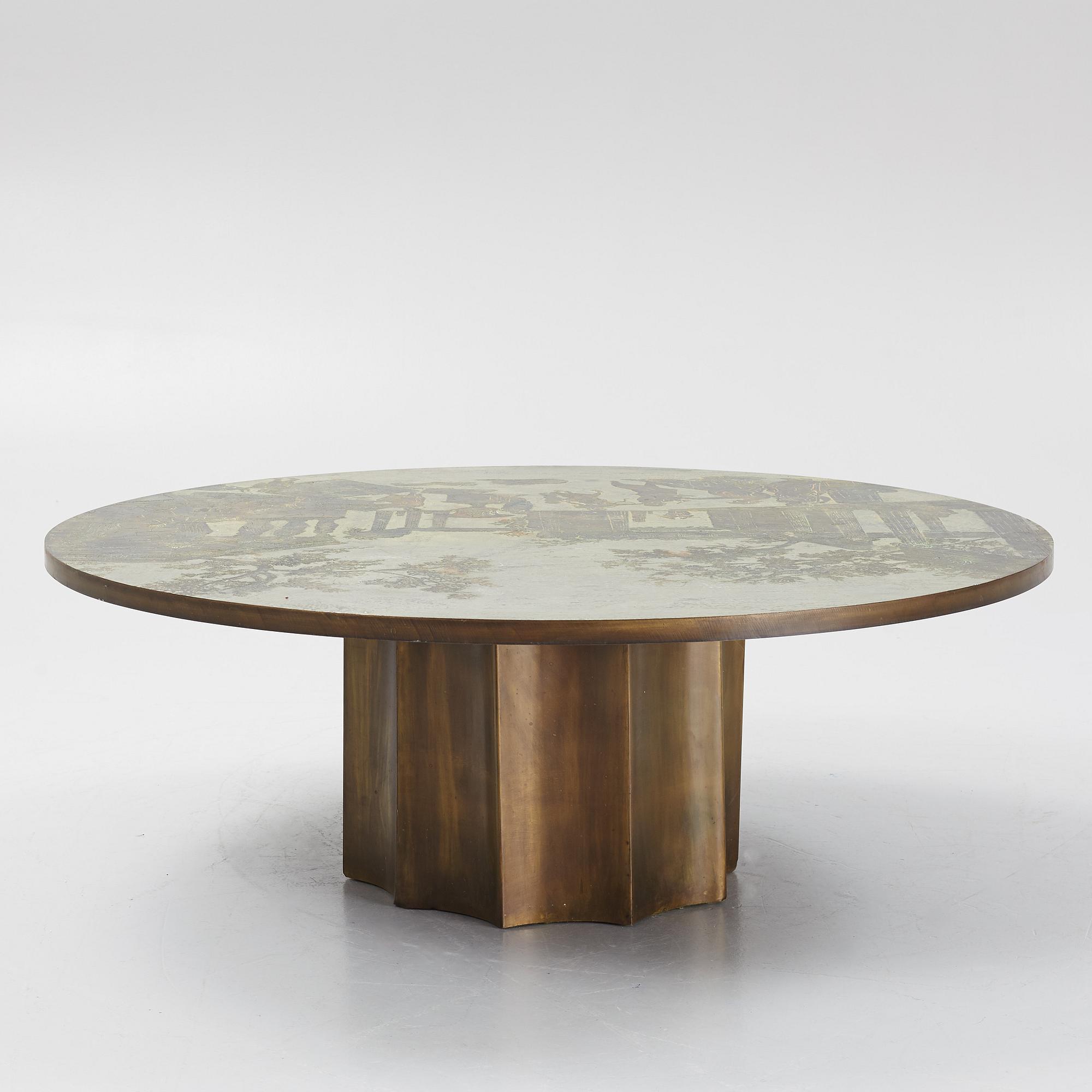 Philip & Kelvin LaVerne, an "Odyssey" coffee table, USA 1960s-70s.