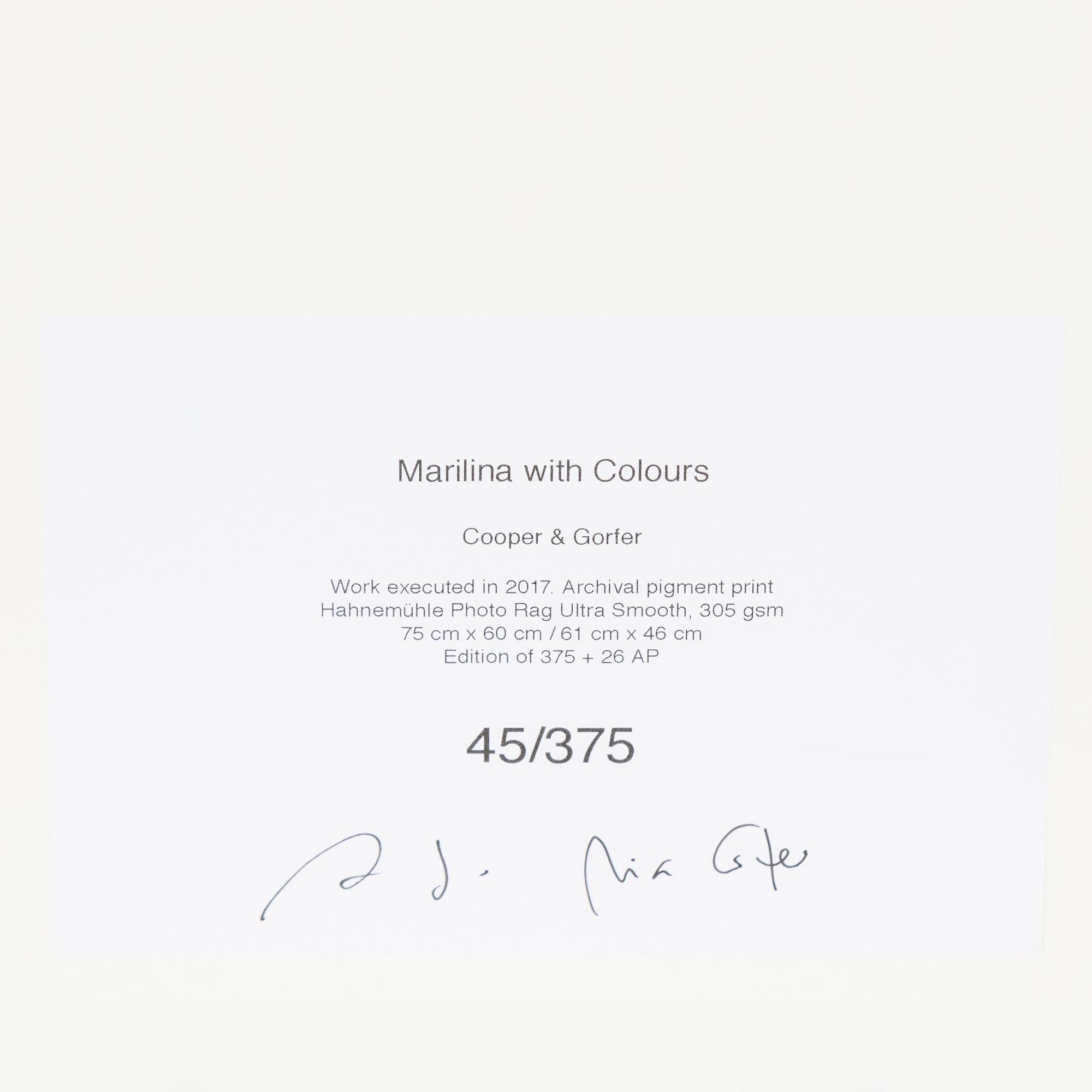 Cooper & Gorfer, "Marilina with Colours".