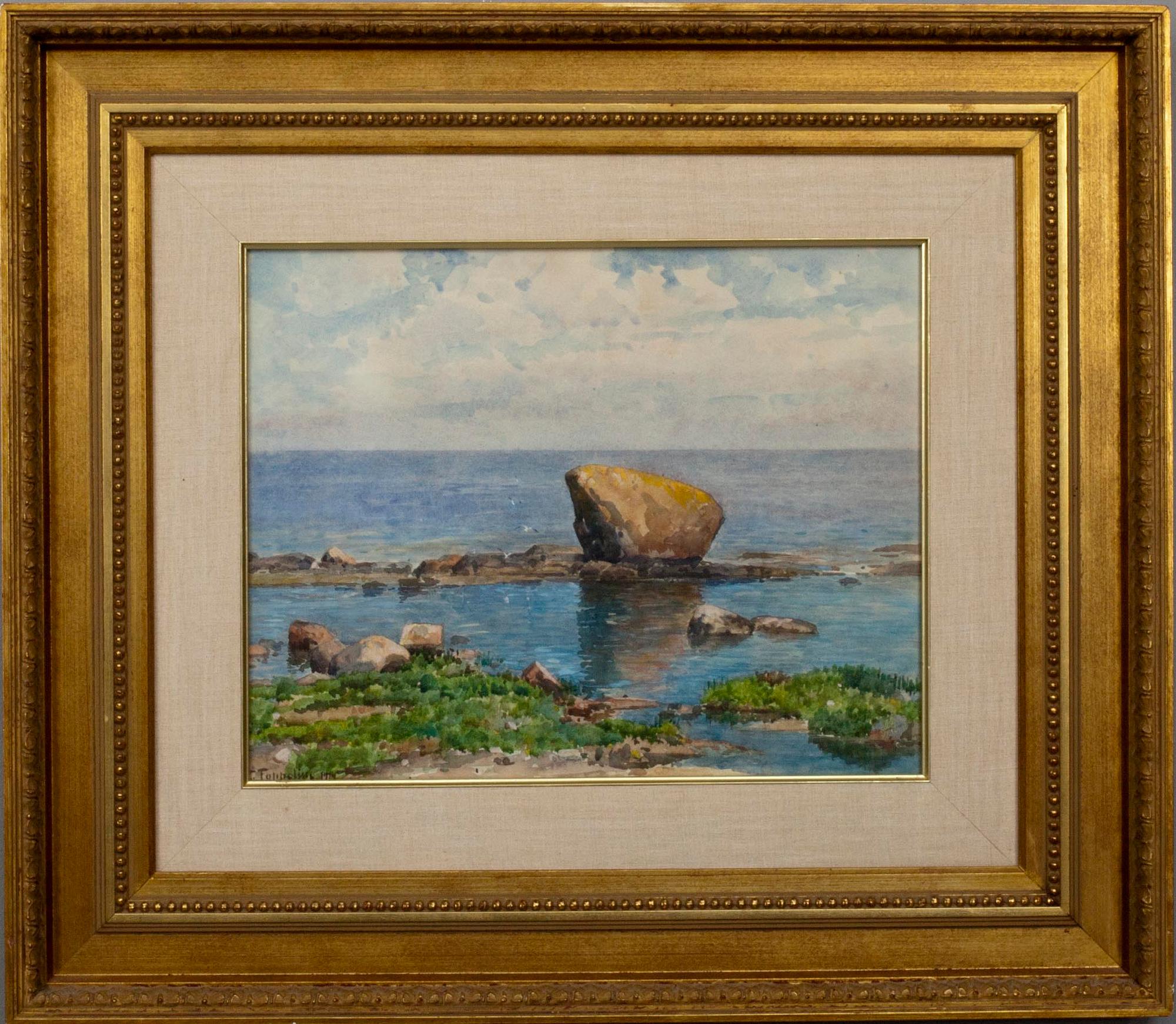 WOLDEMAR TOPPELIUS, akvarell, signerad och daterad 1914.