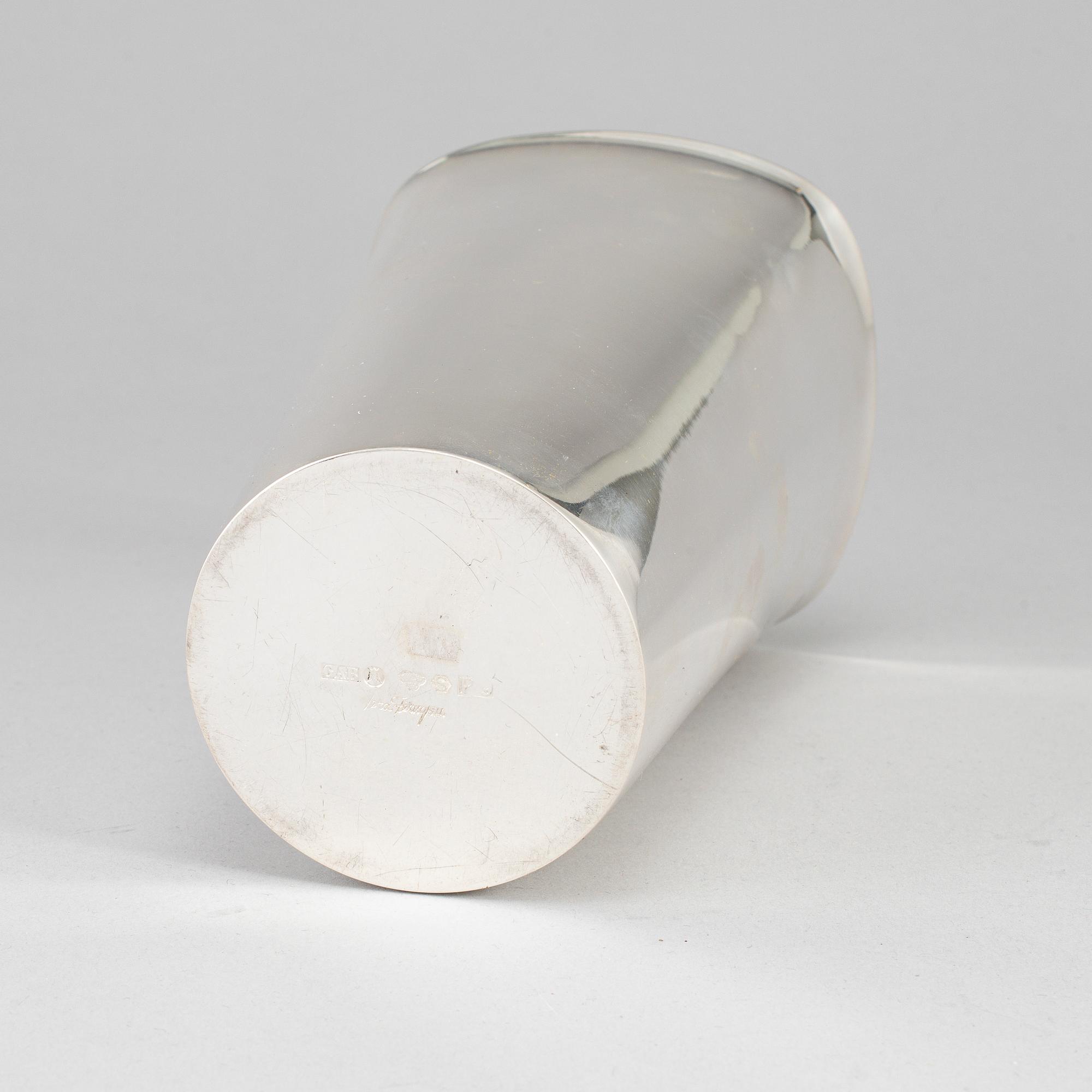VERA FERNGREN, a silver beaker, GAB, Stockholm 1965.