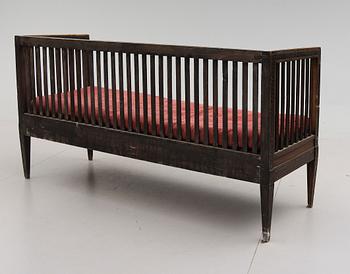 SOFFA, sengustaviansk, omkring år 1800.