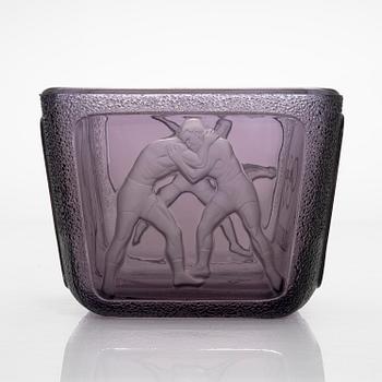 Antti Salmenlinna, malja, "Olympiamalja", Riihimäen Lasi, 1940.