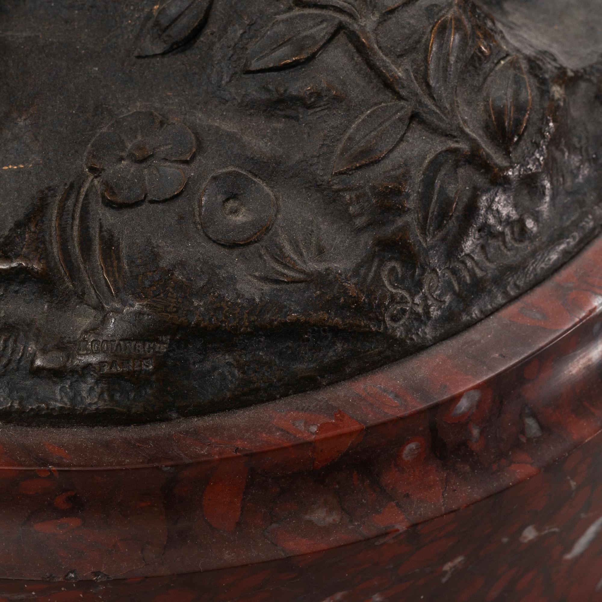 CHARLES GABRIEL SAUVAGE LEMIRE, after, sculpture, bronxe.