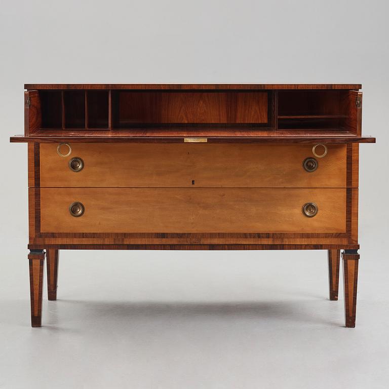 Ernst Spolén, skrivbyrå, sannolikt utförd av snickarmästare Carl Bergsten, 1920-30-tal.