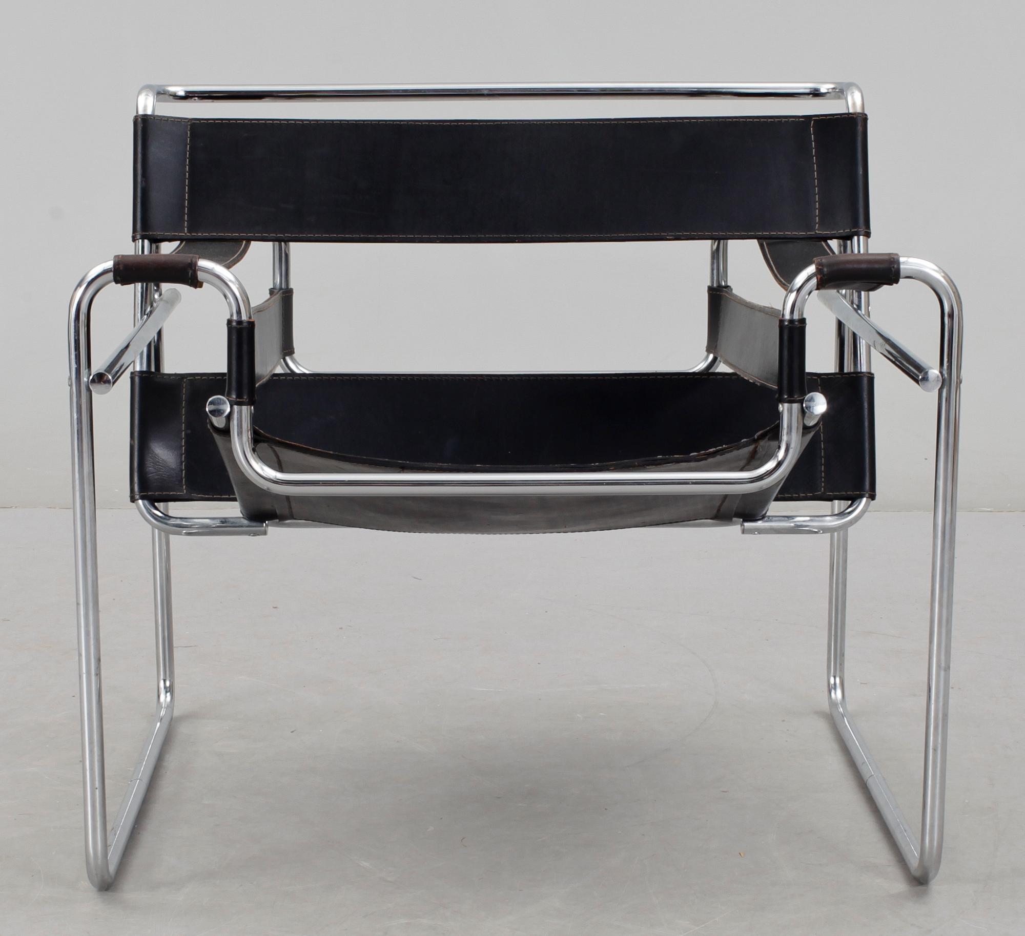 FÅTÖLJ. "Wassilys", Marcel Breuer. 1970-tal.