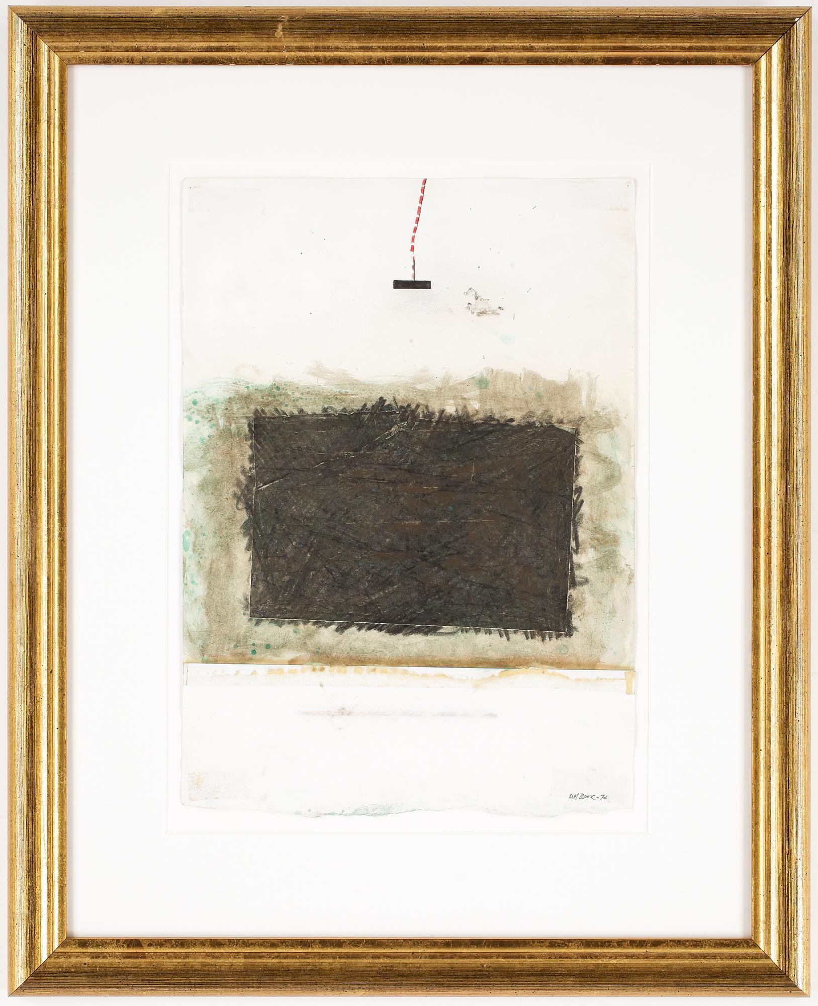 MAX BOOK, blandteknik, signerad och daterad -76.