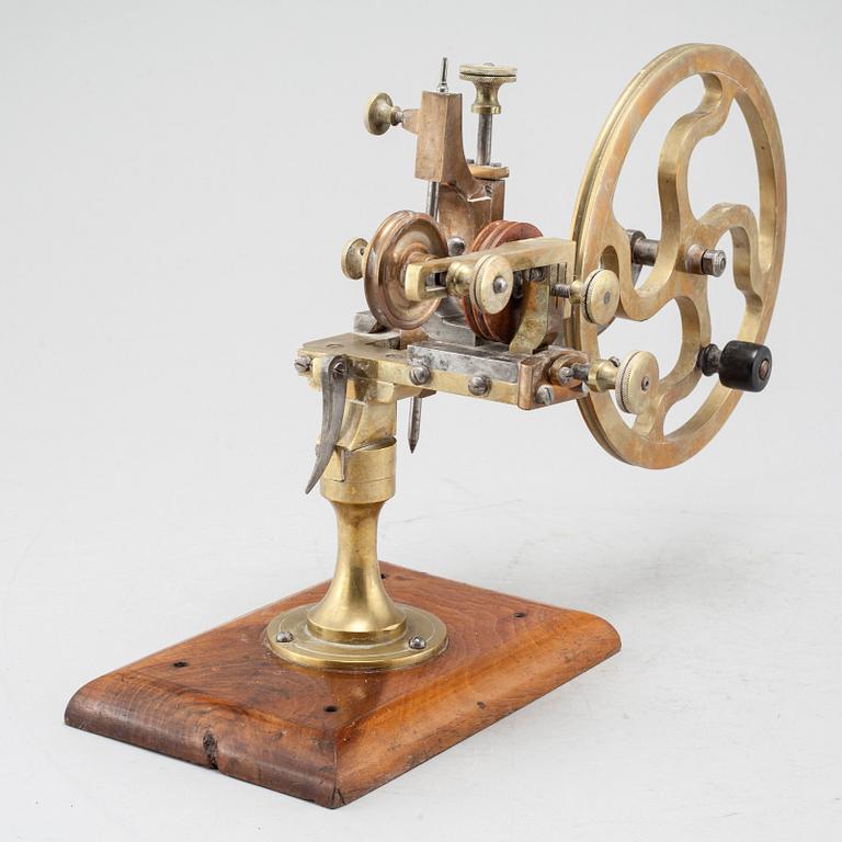 A 19th century watch maker's lathe.