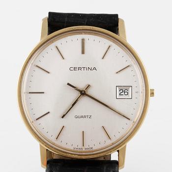 ARMBANDSUR, Certina, 18K guld, 1980-tal.