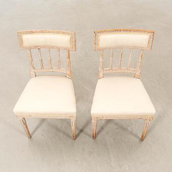 Chairs, a pair of Empire style, circa 1800.