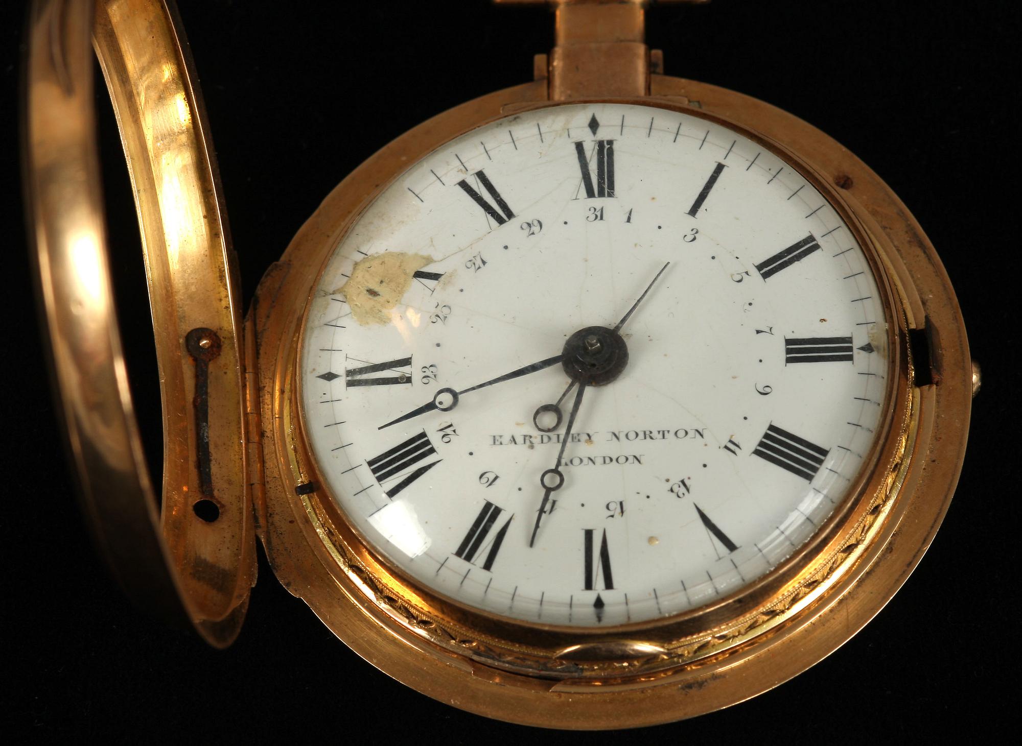 HERRFICKUR, 18K guld, Eardley Norton England, ca 1790.