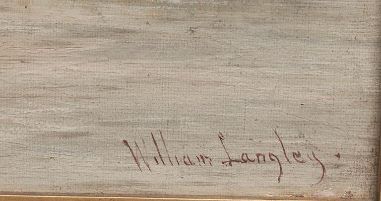 WILLIAM LANGLEY, olja på duk, signerad.