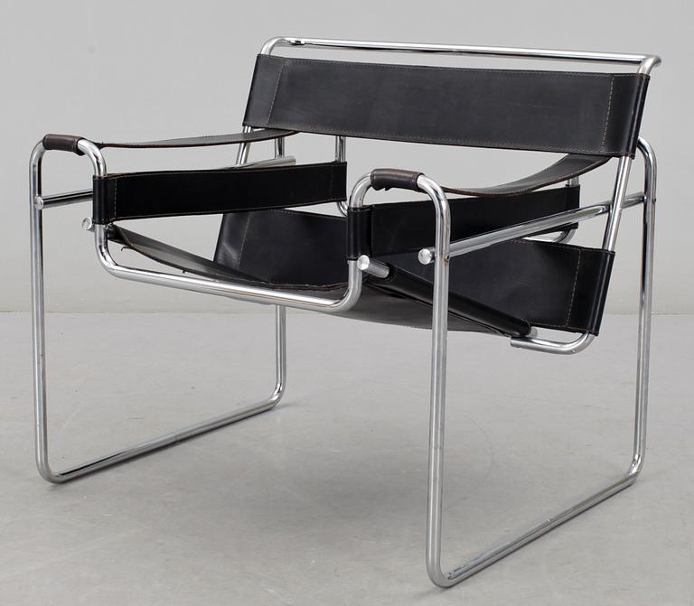 FÅTÖLJ. "Wassilys", Marcel Breuer. 1970-tal.