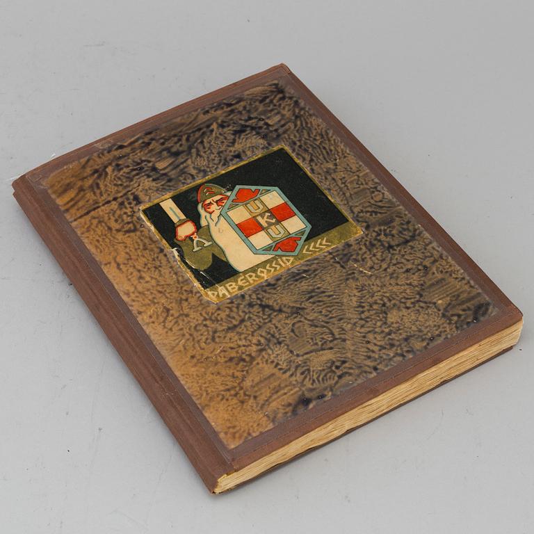 a collection of 1920's cigarette labels.