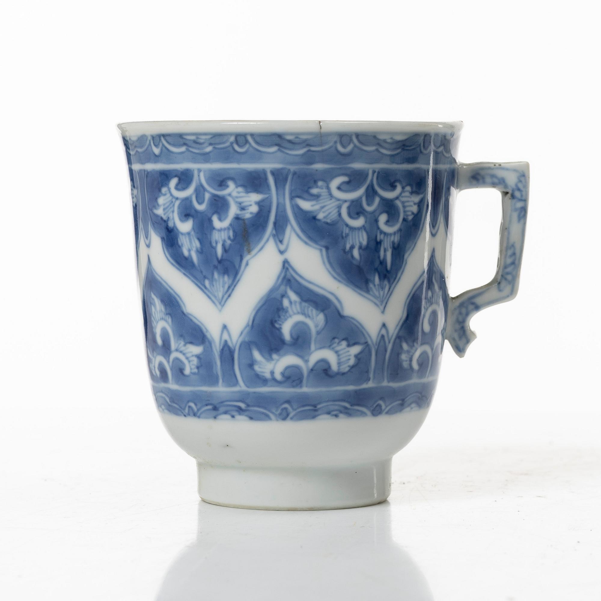 Five cups and four dishes, Qing dynasty, Kangxi (1662-1722).