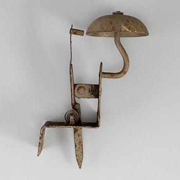 A 19th century iron door bell.