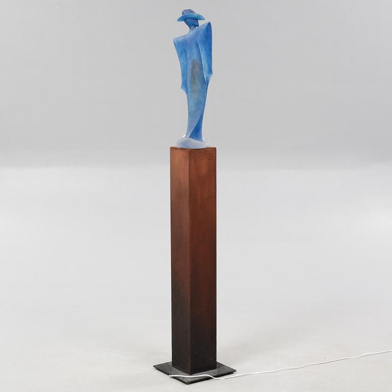 KJELL ENGMAN, skulptur, glas, signerad.