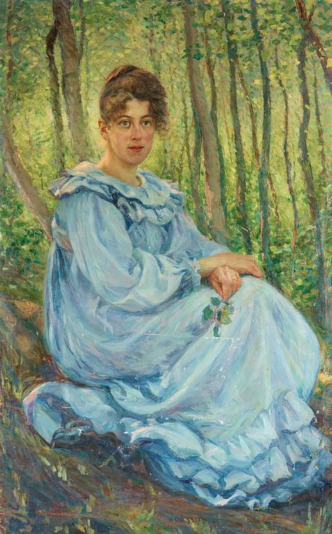 Richard Bergh, "Gerda i det gröna" (Sitting Gerda).