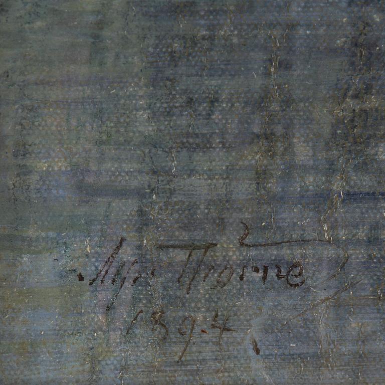 ALFRED THÖRNE, oil on canvas/panel, signed and dated 1894.