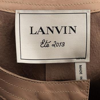 Lanvin, a leather vest, size 38.