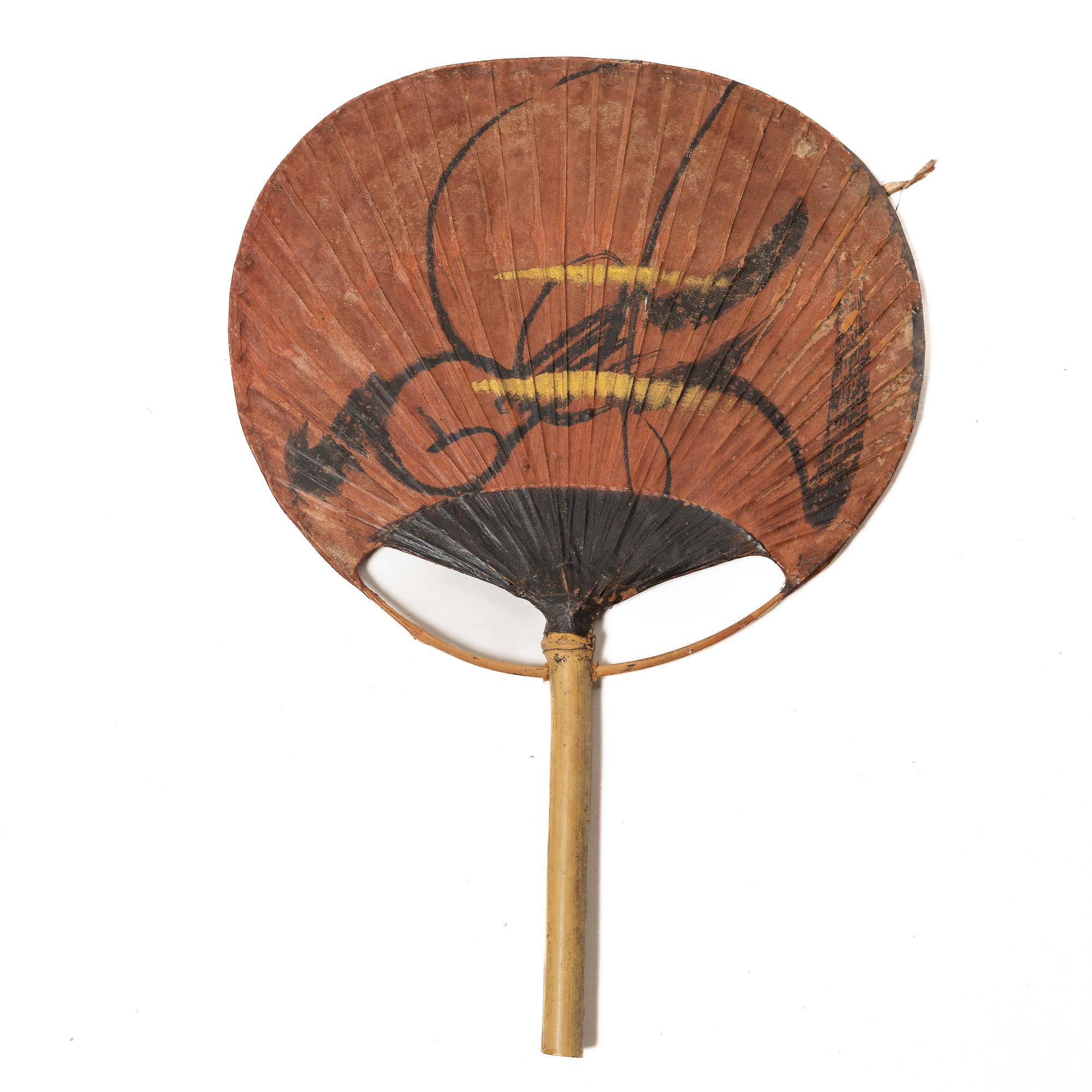 Fläktor, 12 stycken, papp. Sen Qingdynasti/tidigt 1900-tal.