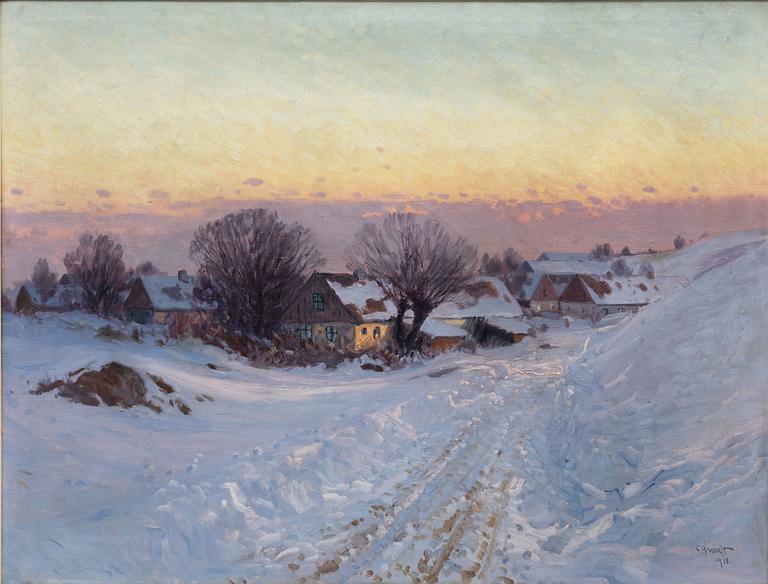 Carl Brandt, Winter Twilight.