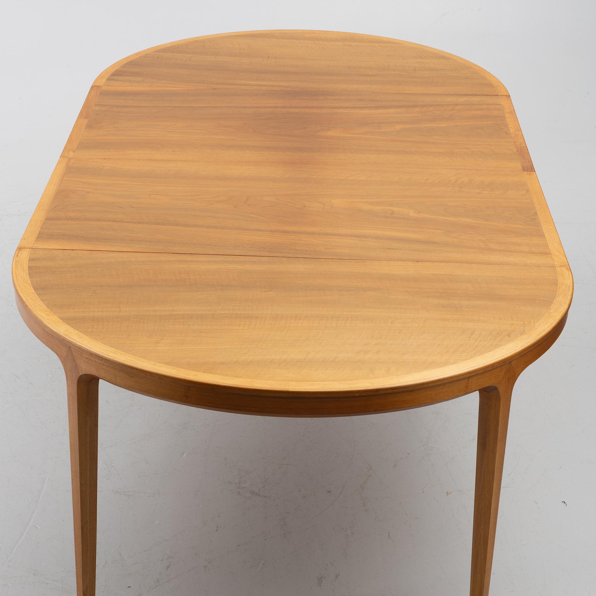 Bertil Fridhagen, A nine piece 'Diamant' dining set, Svenska Möbelfabrikerna Bodafors, 1960s.
