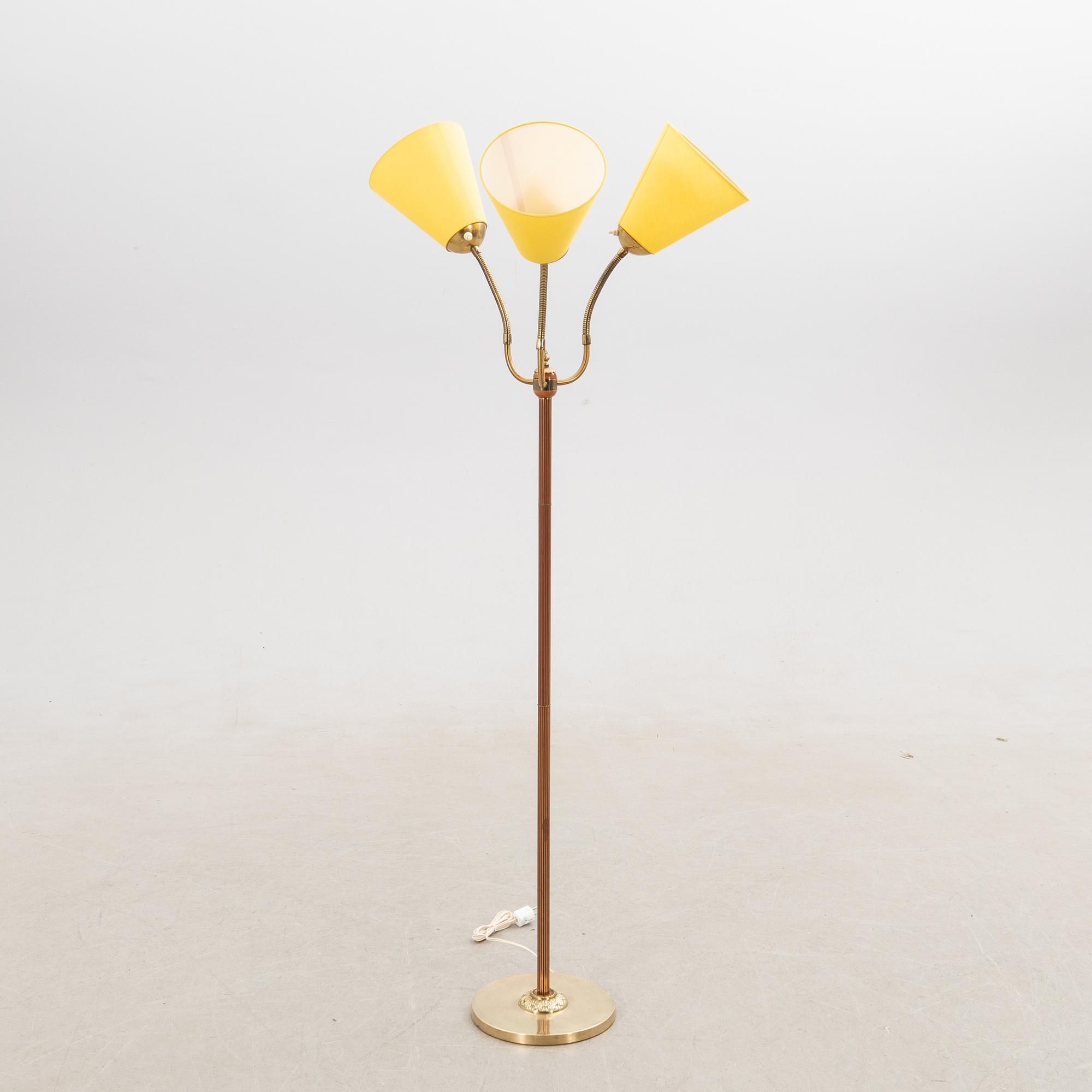 Floor lamp, mid-20th century.