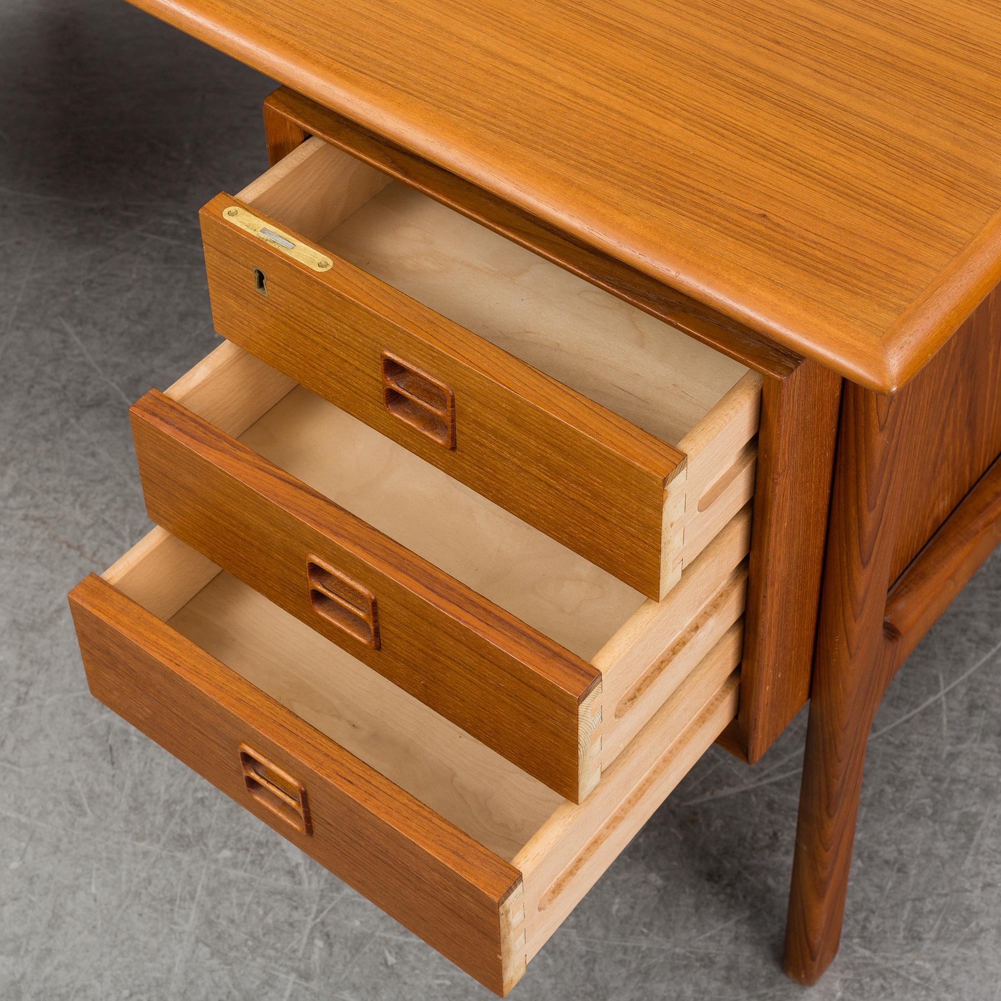 A 1960's Danish teak desk.