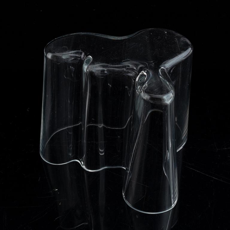 Alvar Aalto a "Savoy" mould blown glass vase, Iittala, Finland probably late 1960's.