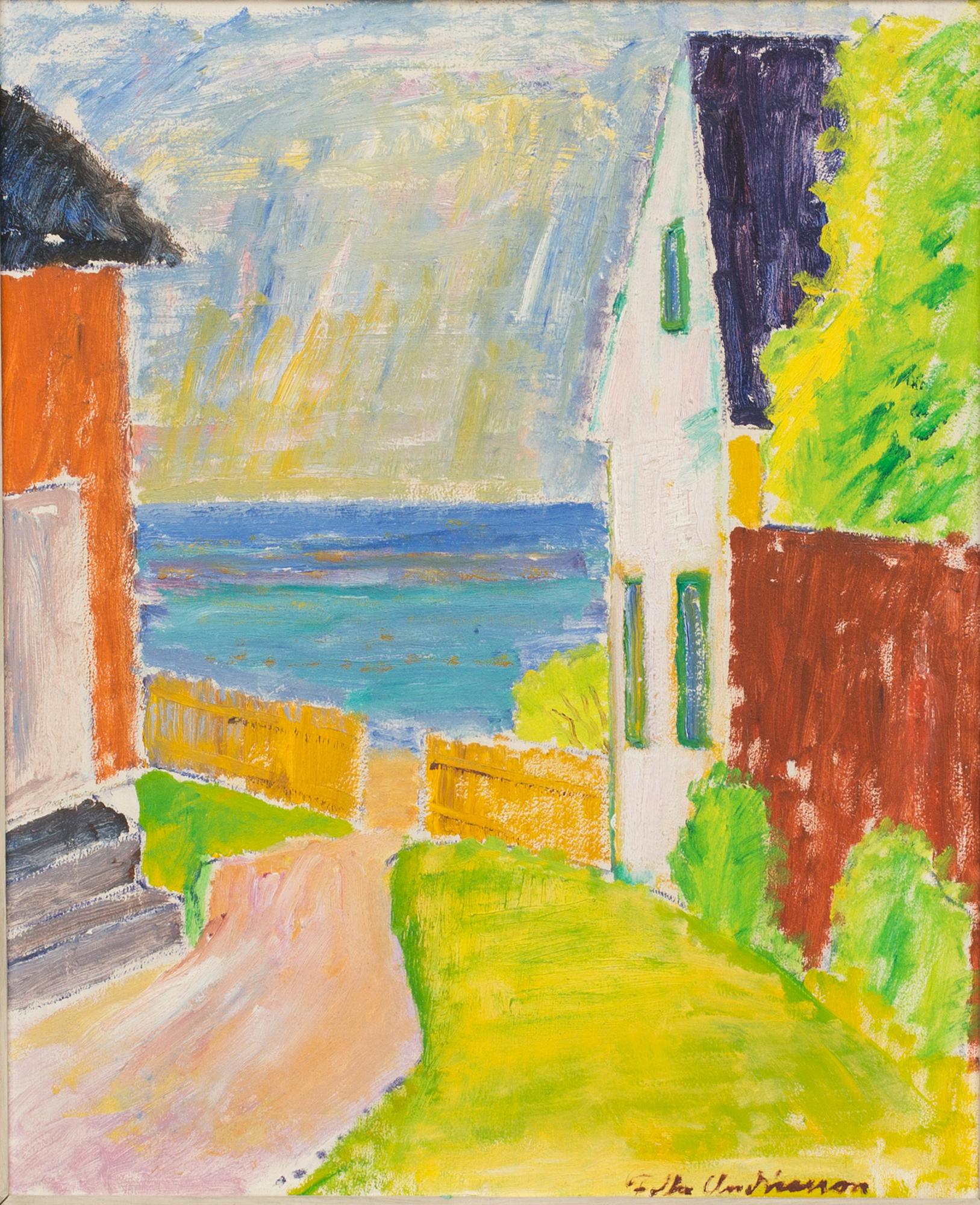 FOLKE ANDRÉASSON, oil on board, signed.