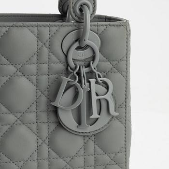 Christian Dior, A Ultramatte Gray Stone Cannage Calfskin 'Lady Dior my ABCDIOR bag'.