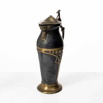An Art Nouveau pitcher, early 20th century.