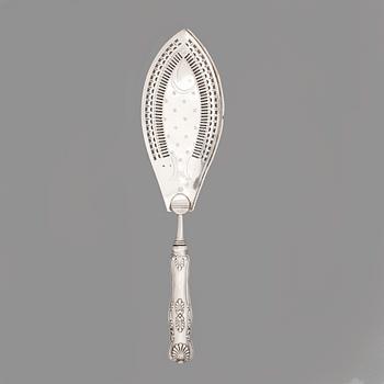 FISKSPADE, silver, "Engelsk Snäck", Per Zethelius, Stockholm, 1809. Vikt ca 155 gram.