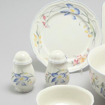 A porcelain tableware set of 74 pcs, "Riviera" by Villeroy & Boch, late 20th century.