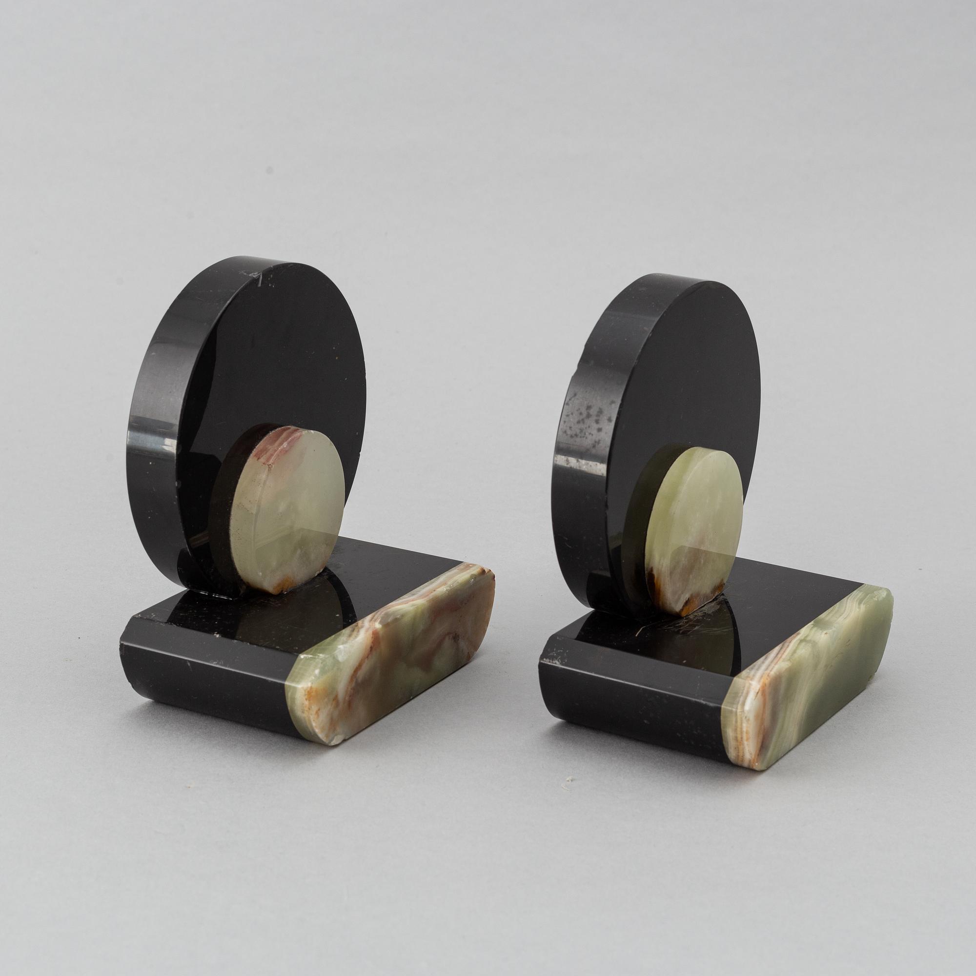 A pair of art déco book ends, 1920/30.