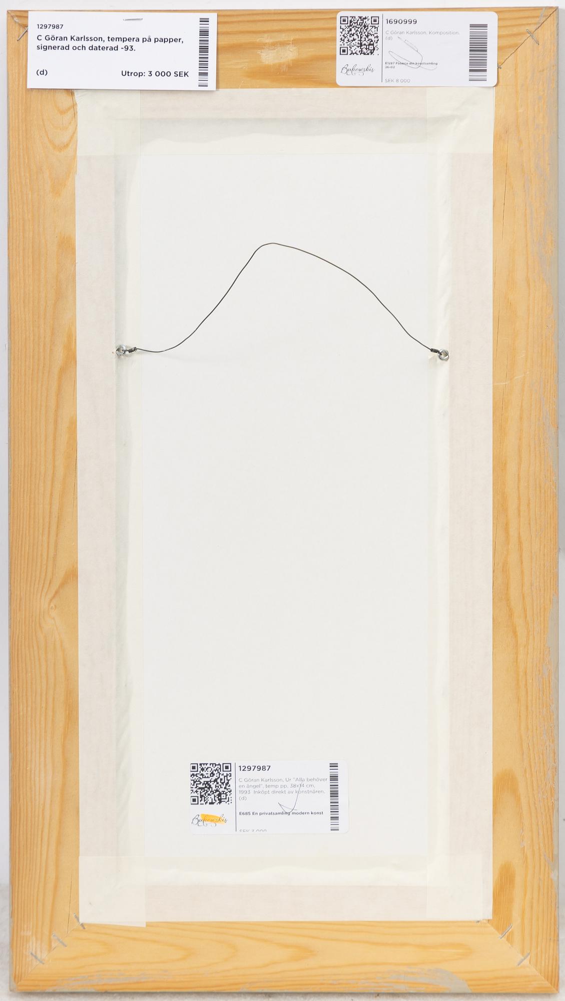 C Göran Karlsson, Ur ”Alla behöver en ängel”.