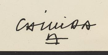 EDUARDO CHILLIDA, after, lithographe, signed in print, from Derrière le Miroir nr 144-145 1964.