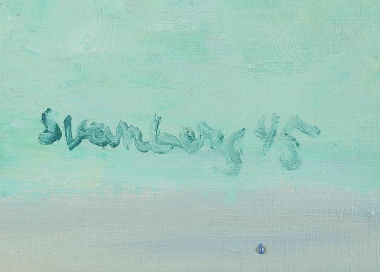 OKÄND KONSTNÄR, olja på duk, signerad Svanberg och daterad 45.